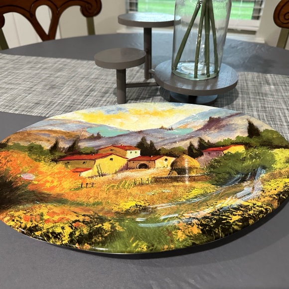 Ceramic Valori Home Serving Plate Made In Italy - Picture 8 of 12